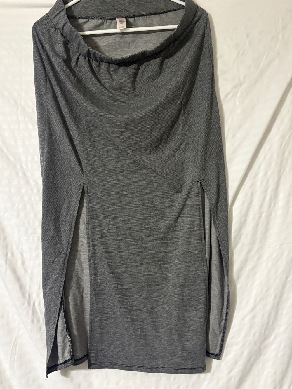 BONGO Gray Maxi Skirt with Front Slits